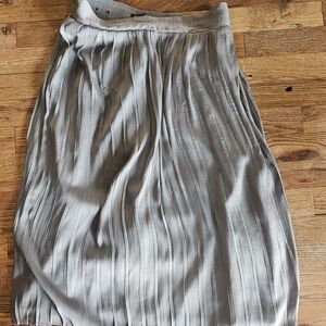 Banana Republic Silver A-Line Skirt